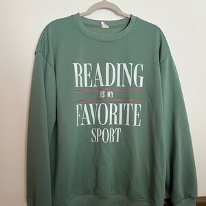 Green Reading Sport Sweater